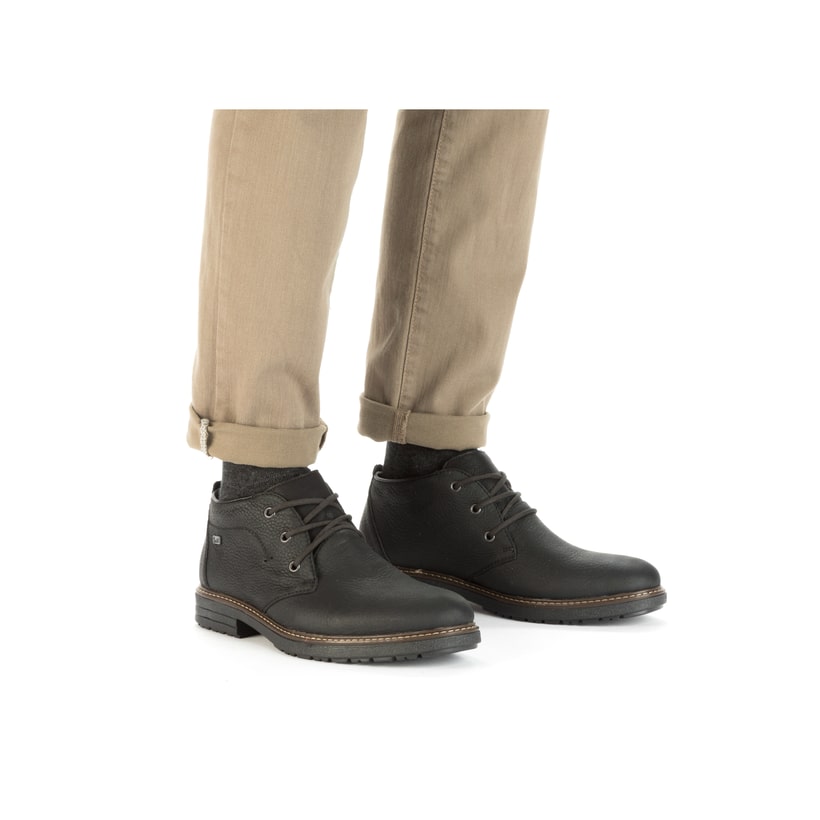 Rieker Artikelnummer 33142-00 Rieker Herren Schnürschuhe Asphaltschwarz