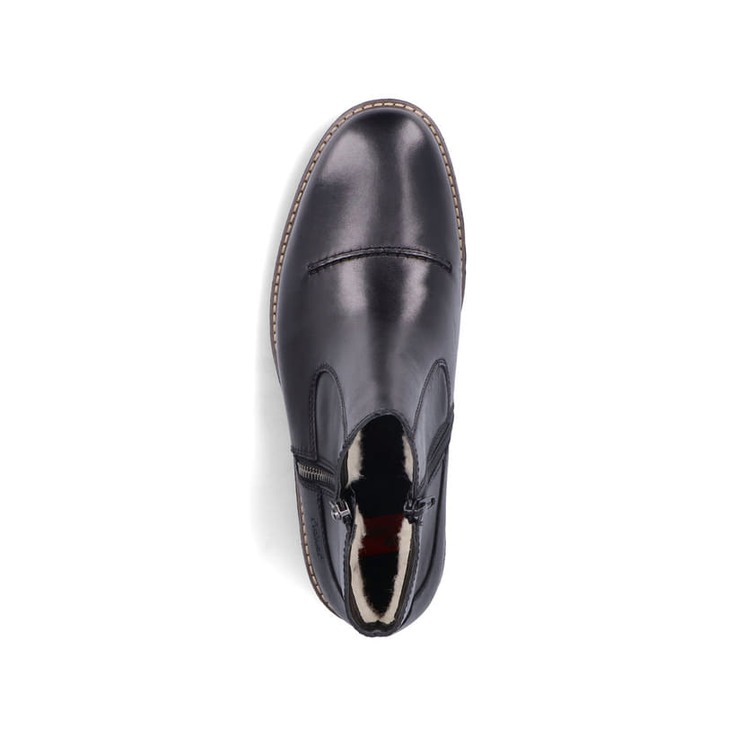 Rieker Artikelnummer 33150-00 Rieker Herren Kurzstiefel Glanzschwarz