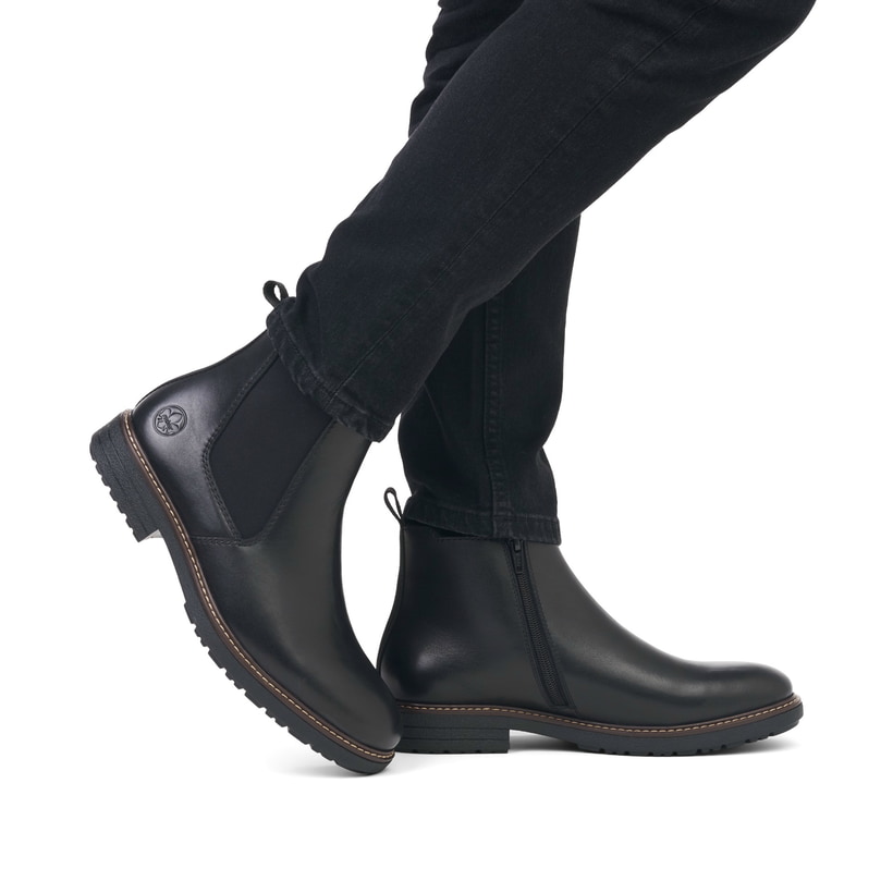 Rieker Artikelnummer 33180-00 Rieker Herren Chelsea Boots stahlschwarz