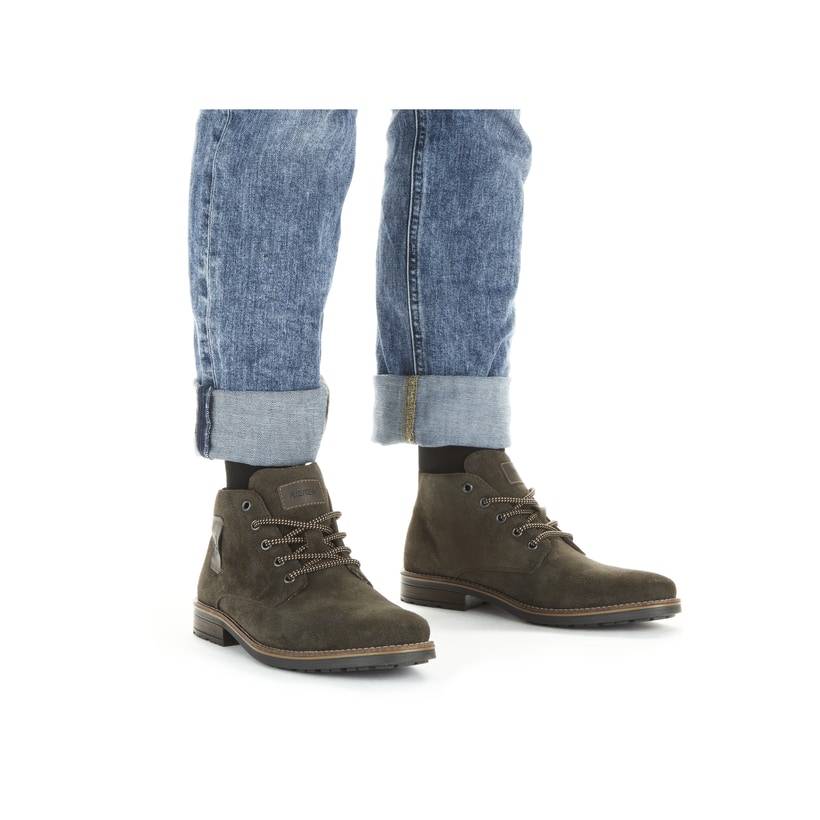 Rieker Artikelnummer 33224-25 Rieker Herren Schnürstiefel Holzbraun