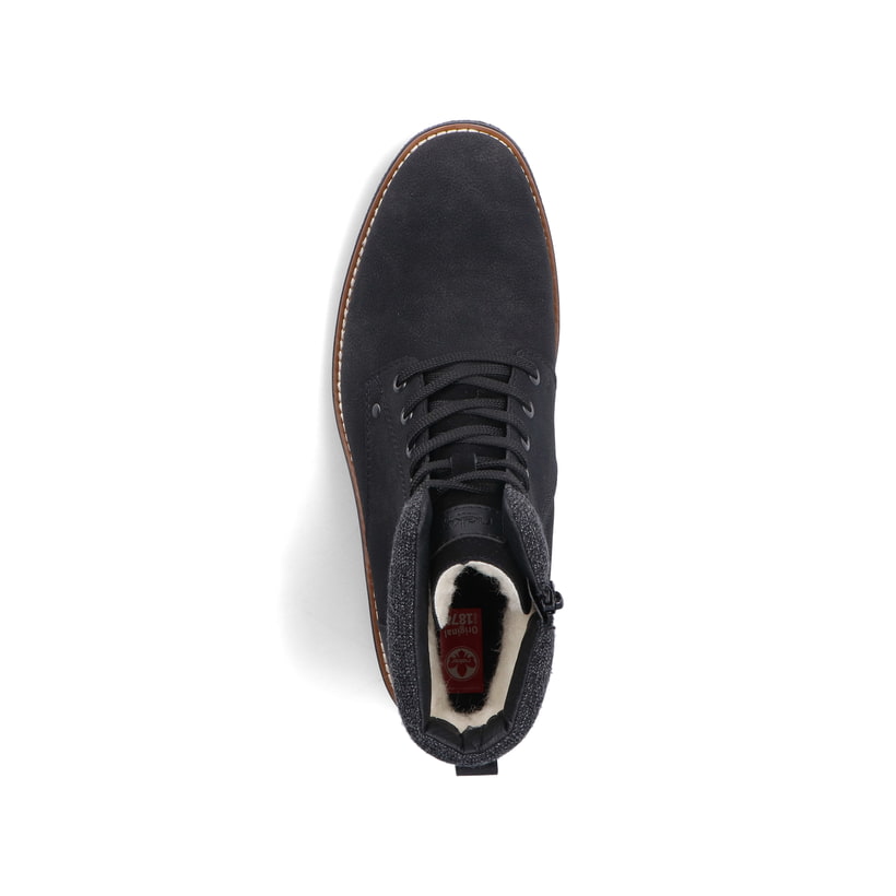 Rieker Artikelnummer 33640-01 Rieker Herren Schnürstiefel Tiefschwarz