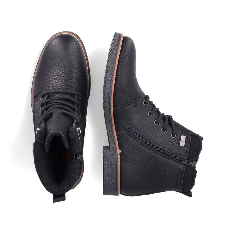 Rieker Artikelnummer 33670-00 Rieker Herren Schnürstiefel Graphitschwarz