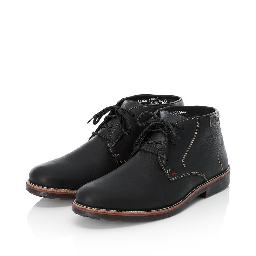 Rieker Artikelnummer 35310-00 Rieker Herren Schnürschuhe Graphitschwarz