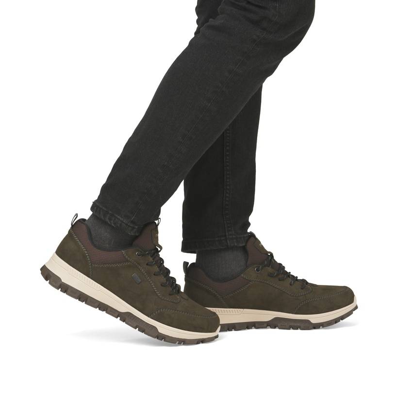 Rieker Artikelnummer 35503-54 Rieker Herren Schnürschuhe Khakigrün