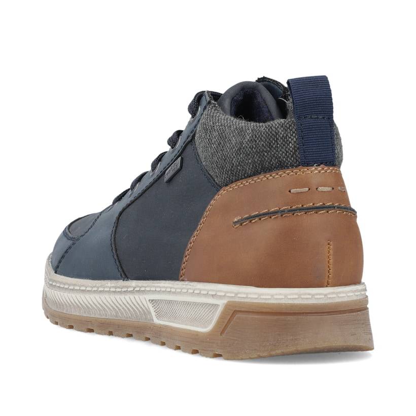 Rieker Artikelnummer 37011-14 Rieker Herren Schnürstiefel Atlantikblau