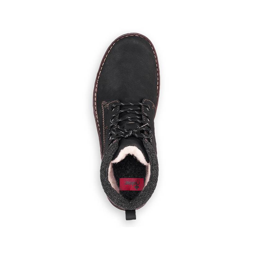 Rieker Artikelnummer 37730-00 Rieker Herren Schnürstiefel Graphitschwarz