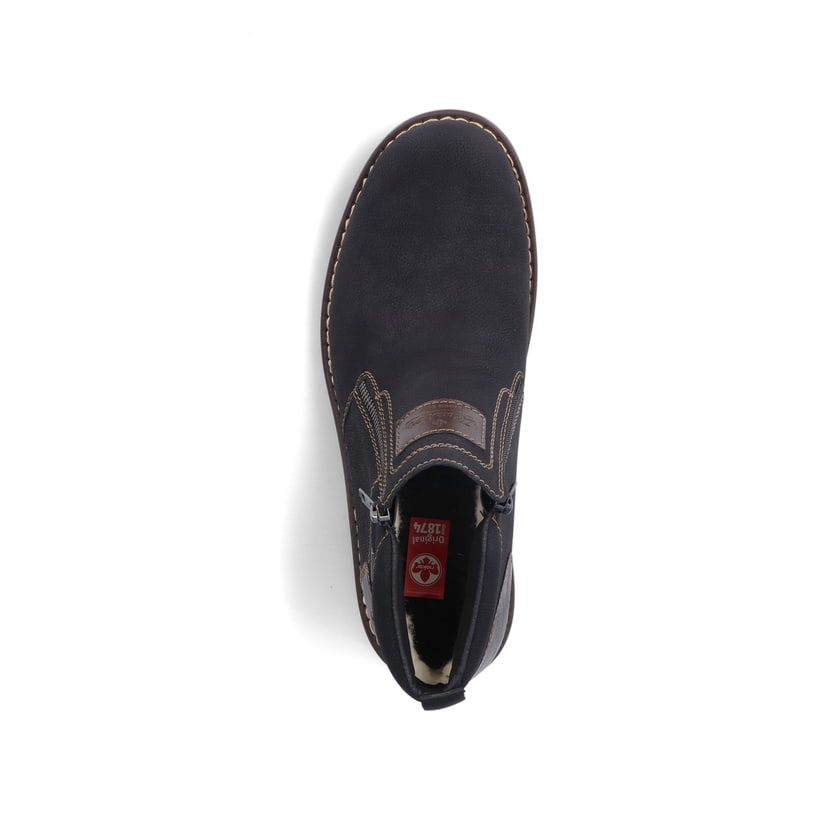 Rieker Artikelnummer 37770-00 Rieker Herren Kurzstiefel Graphitschwarz