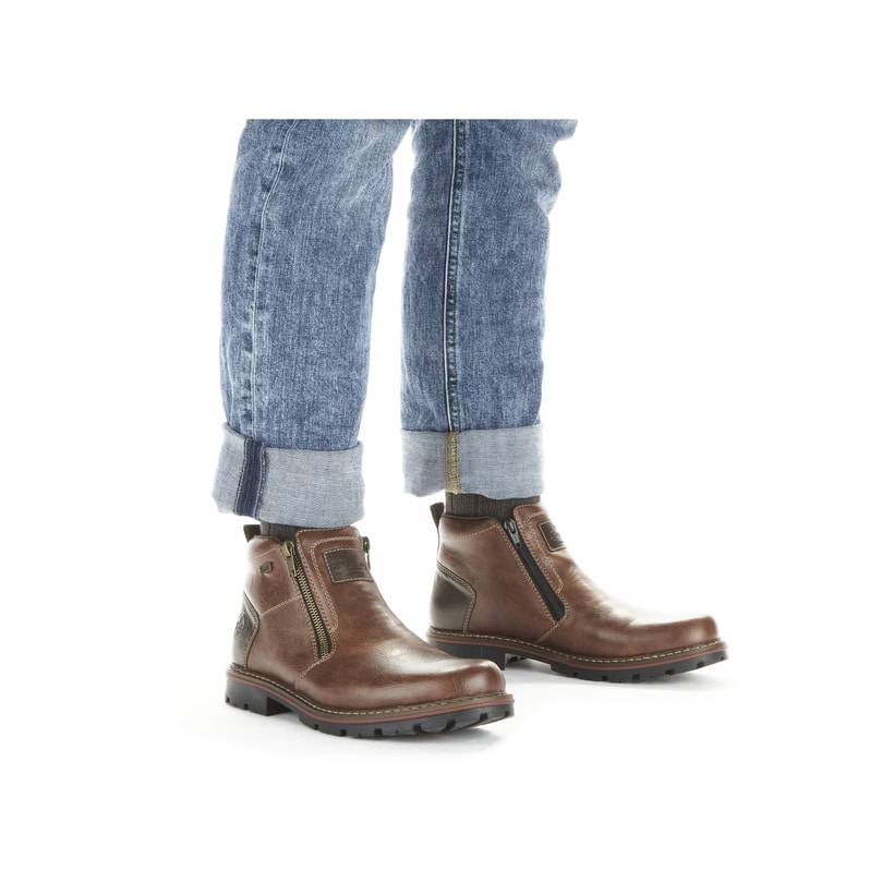 Rieker Artikelnummer 37770-25 Rieker Herren Kurzstiefel Kaffeebraun
