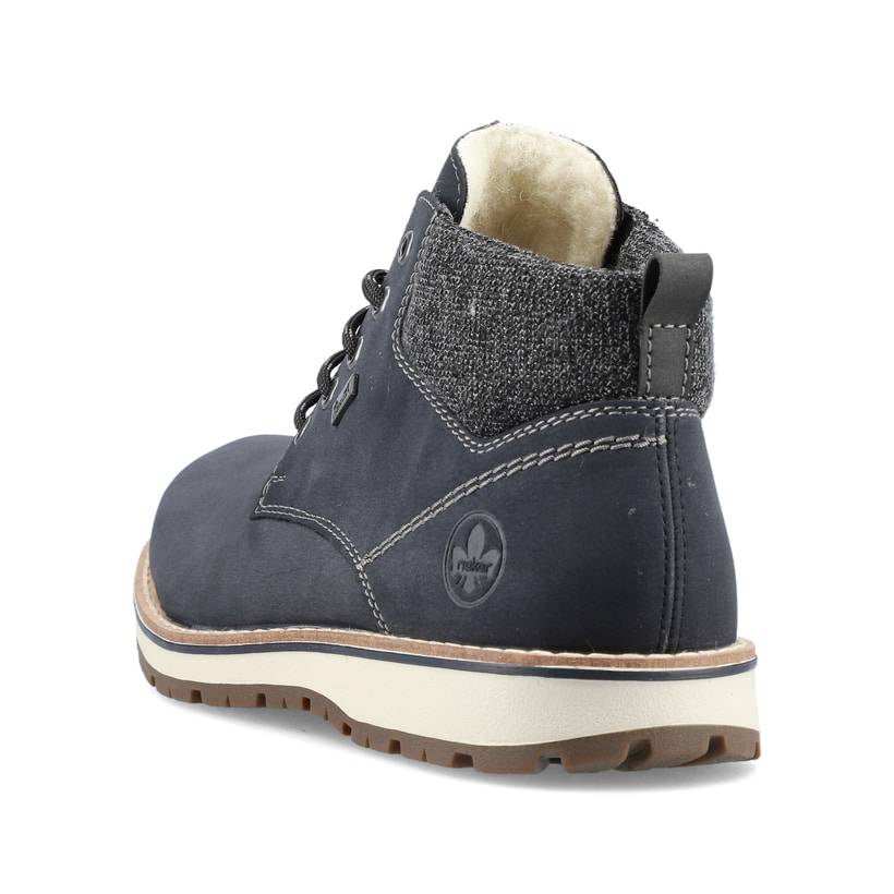 Rieker Artikelnummer 38419-16 Rieker Herren Schnürstiefel Pazifikblau