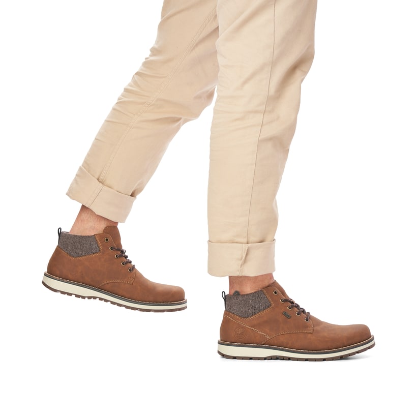 Rieker Artikelnummer 38419-24 Rieker Herren Schnürstiefel Nougatbraun