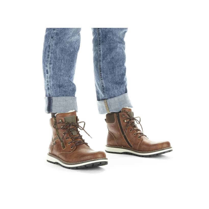 Rieker Artikelnummer 38425-25 Rieker Herren Schnürstiefel Karamellbraun