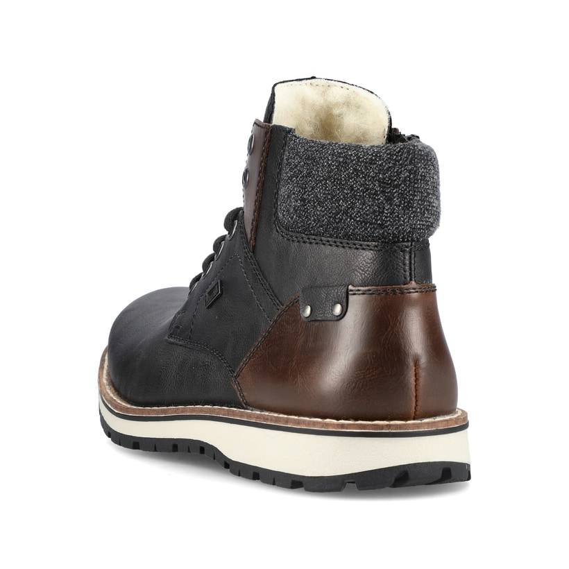 Rieker Artikelnummer 38434-00 Rieker Herren Schnürstiefel Graphitschwarz