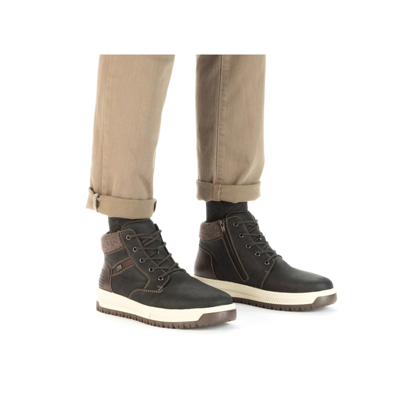 Rieker Artikelnummer 38542-00 Rieker Herren Schnürstiefel Asphaltschwarz