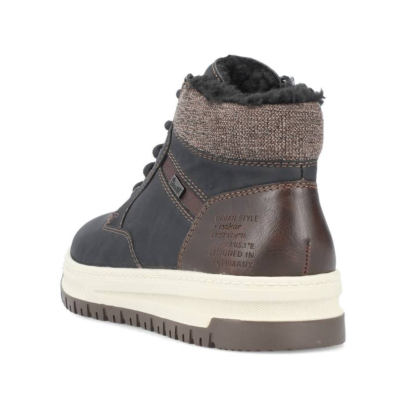 Rieker Artikelnummer 38542-00 Rieker Herren Schnürstiefel Asphaltschwarz