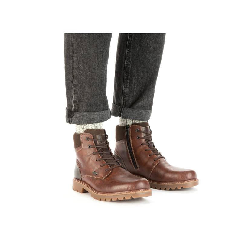 Rieker Artikelnummer 38840-25 Rieker Herren Schnürstiefel Schokobraun
