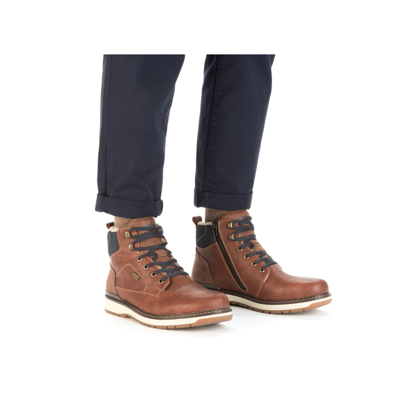 Rieker Artikelnummer 39442-24 Rieker Herren Schnürstiefel Fuchsbraun