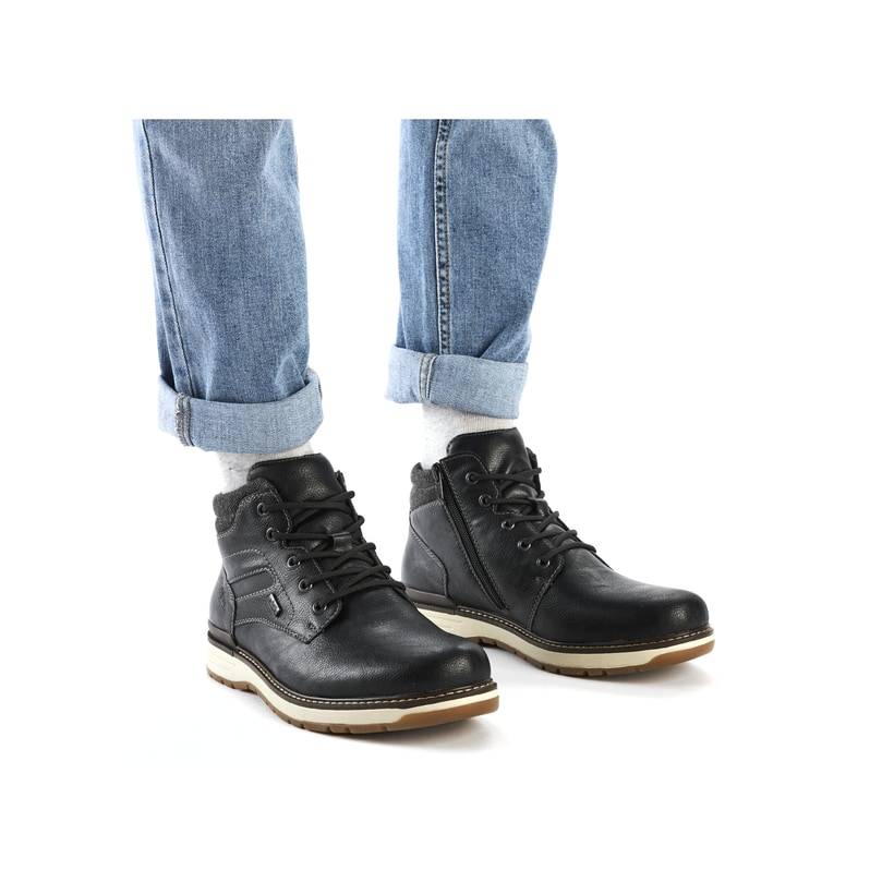 Rieker Artikelnummer 39450-00 Rieker Herren Schnürstiefel Urbanschwarz