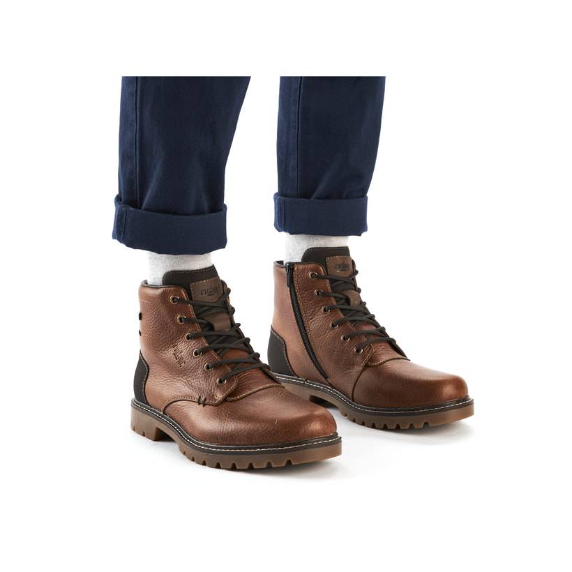 Rieker Artikelnummer 39820-22 Rieker Herren Schnürstiefel Fuchsbraun
