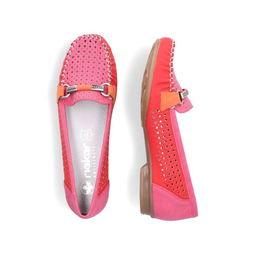 Rieker Artikelnummer 40065-33 Rieker Damen Loafer Himbeerrot