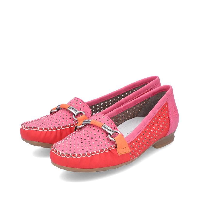 Rieker Artikelnummer 40065-33 Rieker Damen Loafer himbeerrot