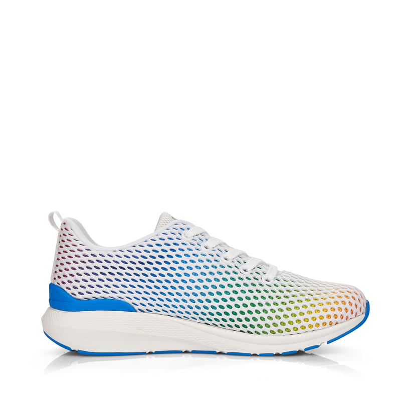 Rieker Artikelnummer 40101-90 Rieker Damen Sneaker Low Crystal-white Rainbow