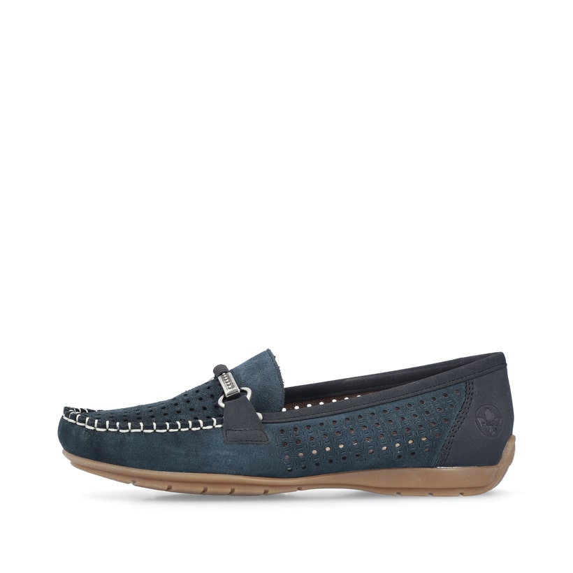 Rieker Artikelnummer 40253-14 Rieker Damen Loafer schieferblau