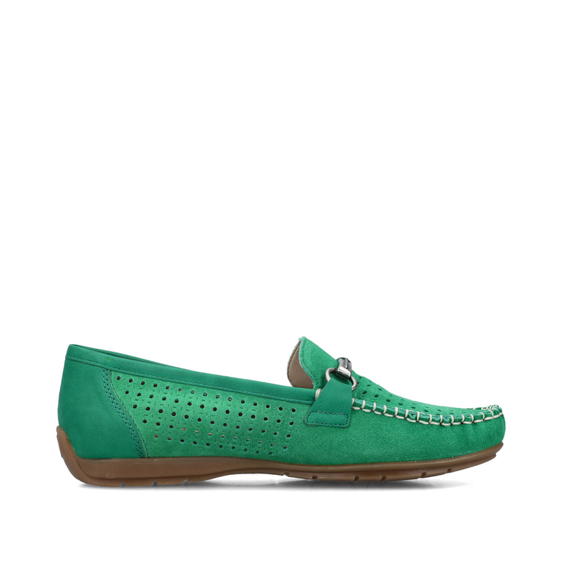 Rieker Artikelnummer 40253-54 Rieker Damen Loafer Grasgrün