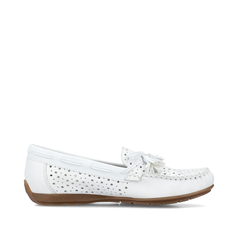 Rieker Artikelnummer 40254-80 Rieker Damen Loafer Reinweiss
