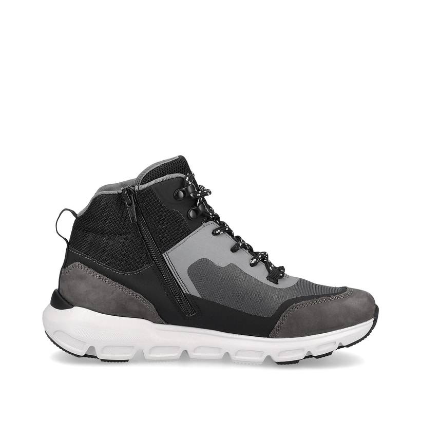 Rieker Artikelnummer 40460-45 Rieker Damen Sneaker High Stone-grey Ocean-blue