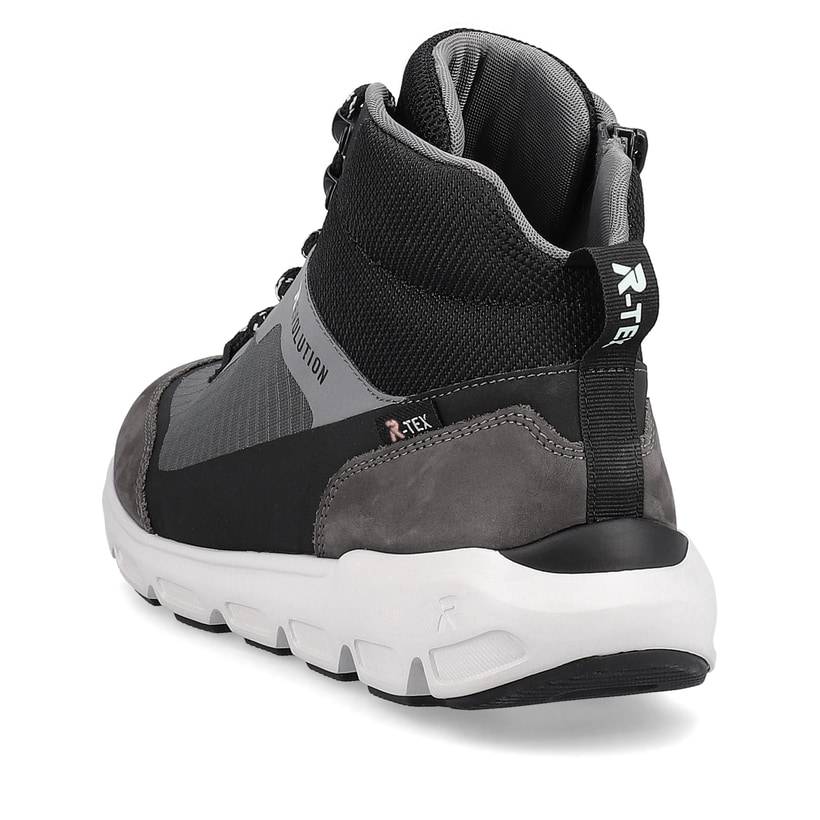 Rieker Artikelnummer 40460-45 Rieker Damen Sneaker High Stone-grey Ocean-blue