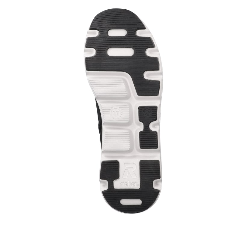 Rieker Artikelnummer 40460-45 Rieker Damen Sneaker High Stone-grey Ocean-blue