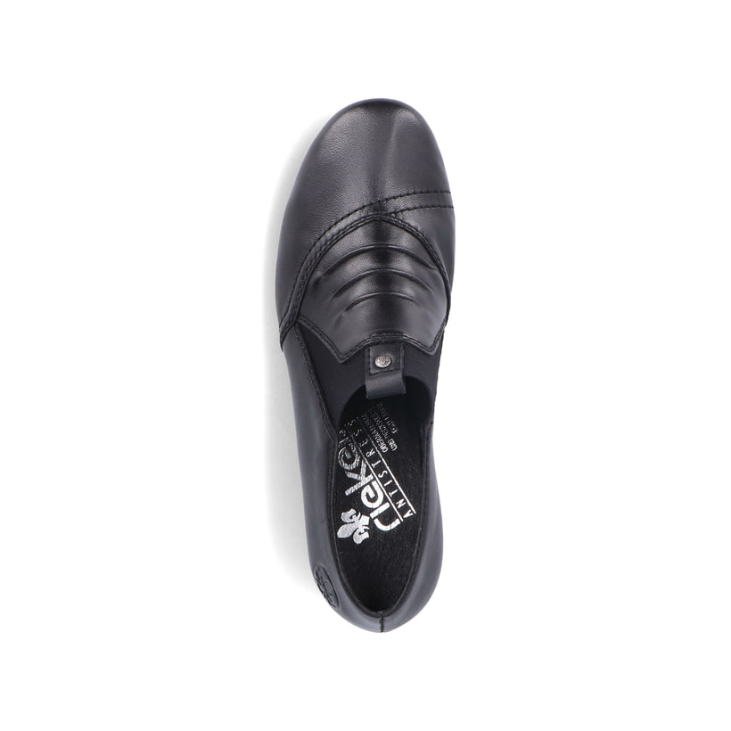 Rieker Artikelnummer 41657-00 Rieker Damen Slipper Tiefschwarz