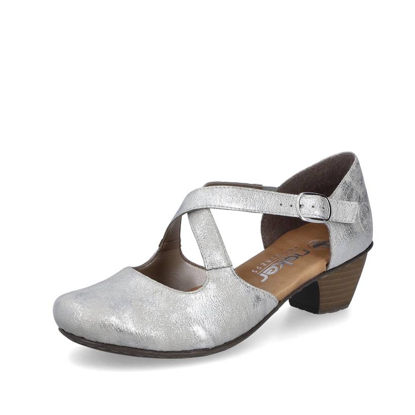 Rieker Artikelnummer 41781-40 Rieker Damen Pumps Silber-platin