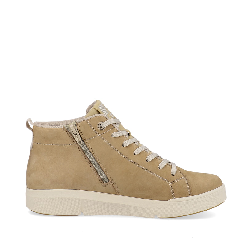 Rieker Artikelnummer 41907-20 Rieker Damen Sneaker High Creme Beige