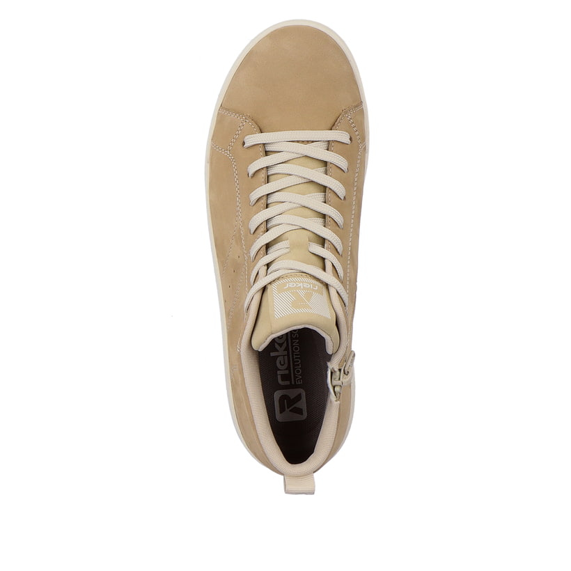 Rieker Artikelnummer 41907-20 Rieker Damen Sneaker High Creme Beige