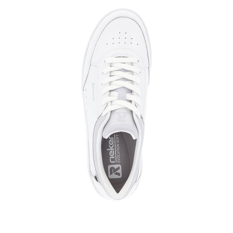 Rieker Artikelnummer 41910-81 Rieker Damen Sneaker Low Quartz-white Light-grey