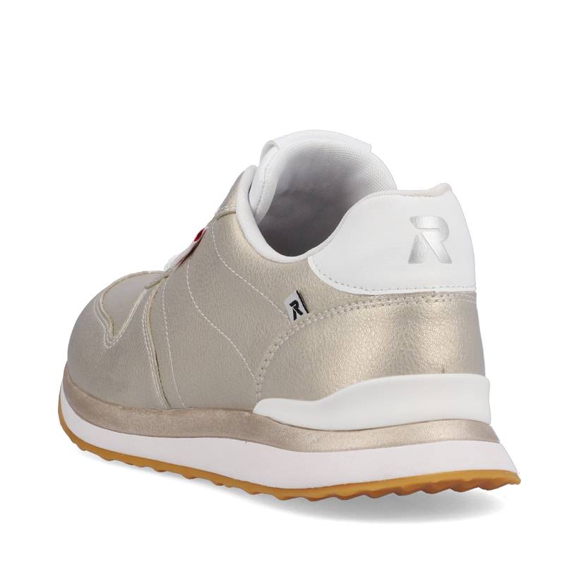 Rieker Artikelnummer 42500-90 Rieker Damen Sneaker Low Champagner Metallic