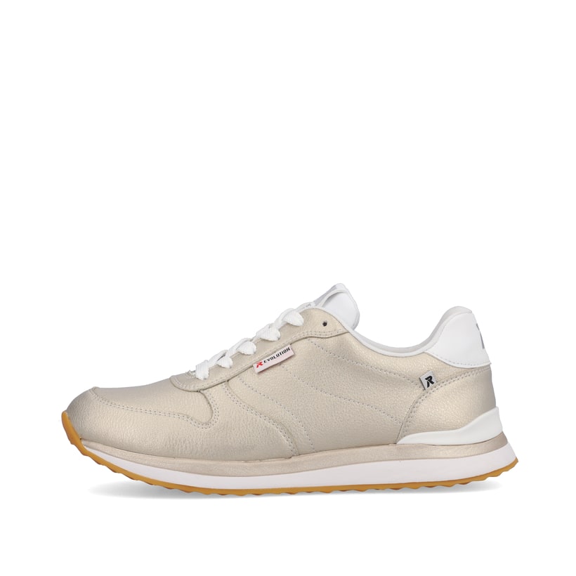 Rieker Artikelnummer 42500-90 Rieker Damen Sneaker Low Champagner Metallic