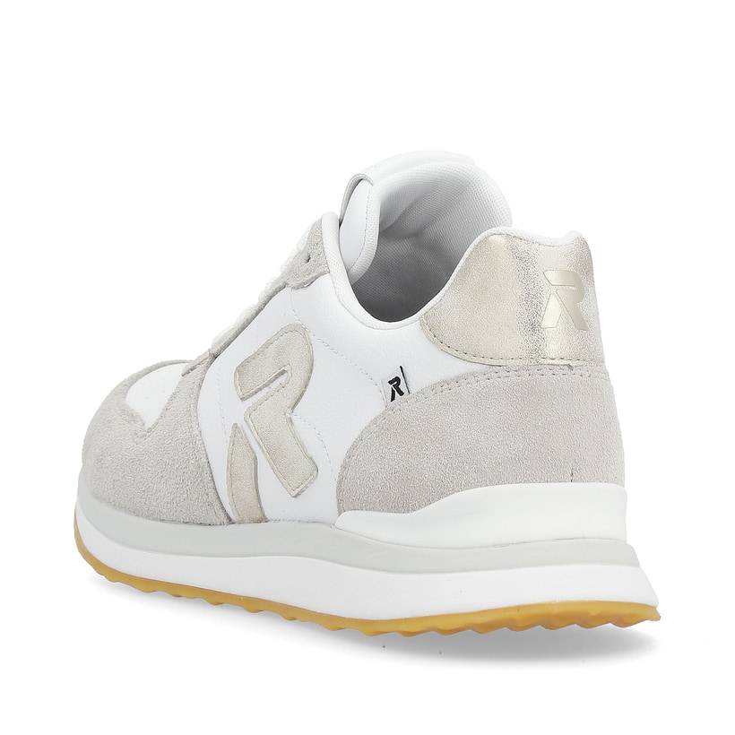 Rieker Artikelnummer 42501-81 Rieker Damen Sneaker Low Pearl-white Clay-beige
