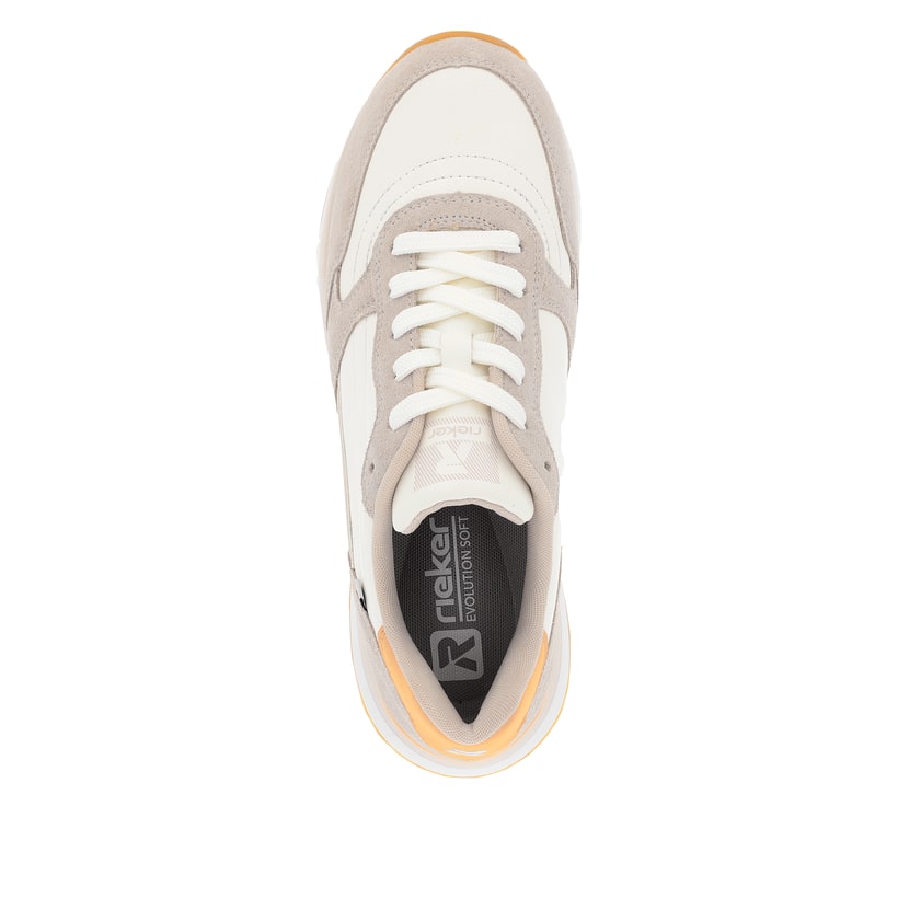 Rieker Artikelnummer 42506-82 Rieker Damen Sneaker Low Clay-beige Apricot