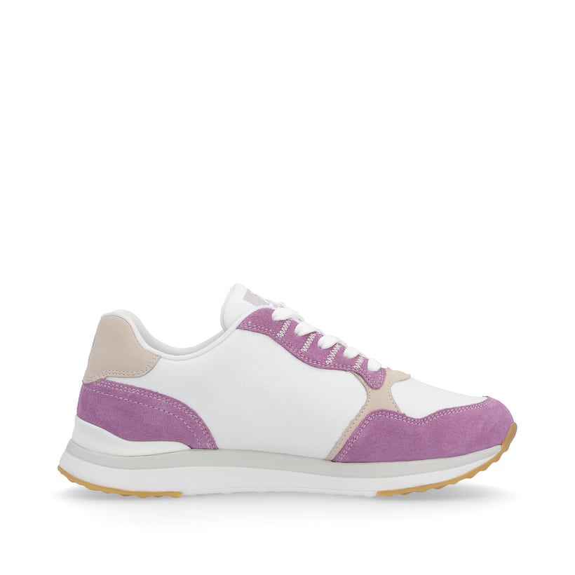 Rieker Artikelnummer 42508-80 Rieker Damen Sneaker Low Lilac Pearl-white
