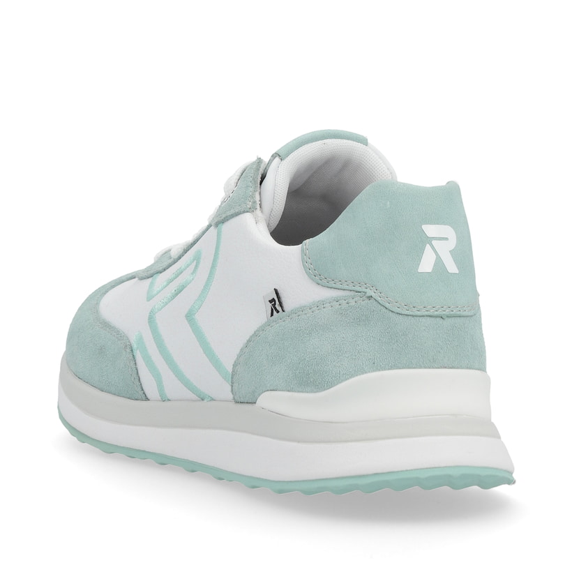Rieker Artikelnummer 42509-81 Rieker Damen Sneaker Low Frost-white Aquamarine