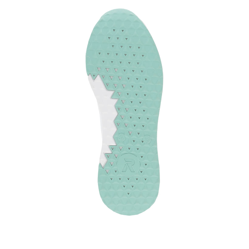 Rieker Artikelnummer 42509-81 Rieker Damen Sneaker Low Frost-white Aquamarine