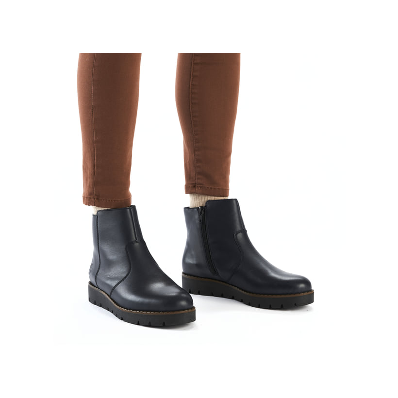 Rieker Artikelnummer 44965-14 Rieker Damen Kurzstiefel Atlantikblau