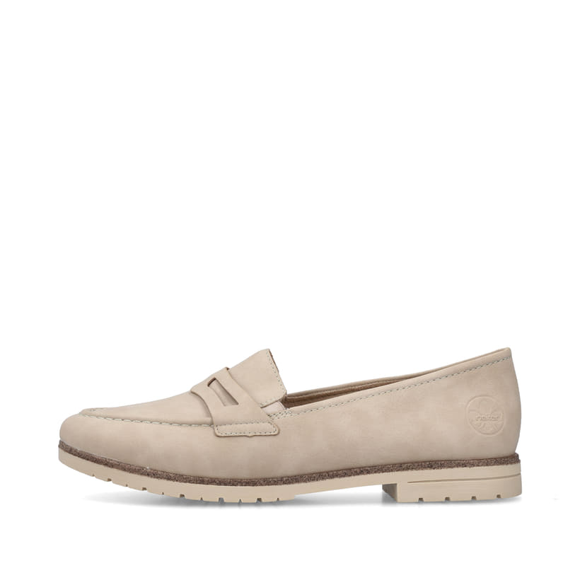 Rieker Artikelnummer 45300-62 Rieker Damen Loafer Hellbeige