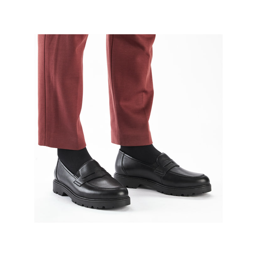 Rieker Artikelnummer 45560-02 Rieker Damen Slipper Schwarz