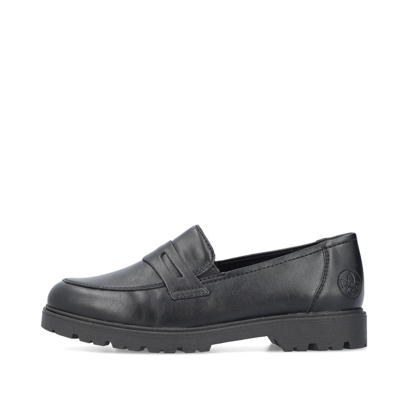 Rieker Artikelnummer 45560-02 Rieker Damen Slipper Schwarz
