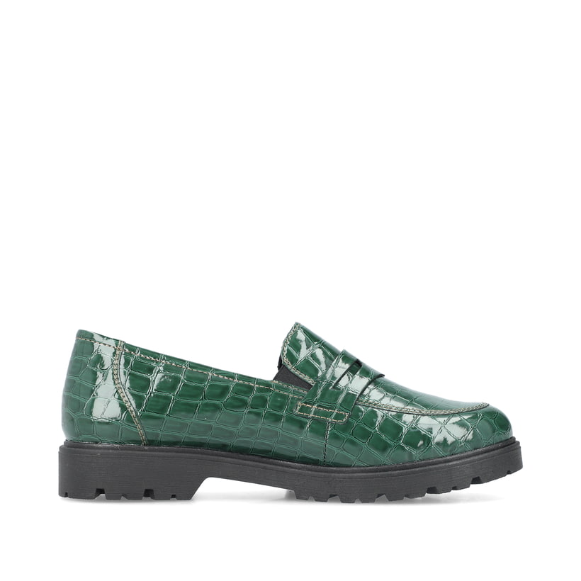 Rieker Artikelnummer 45560-54 Rieker Damen Slipper Smaragdgrün