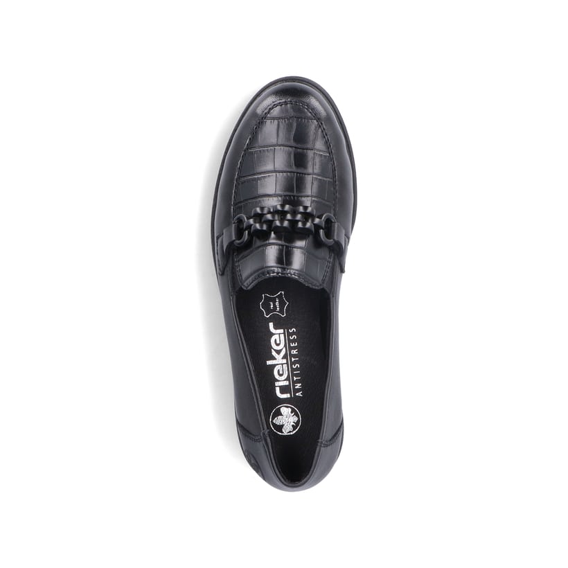 Rieker Artikelnummer 45561-01 Rieker Damen Slipper Tiefschwarz