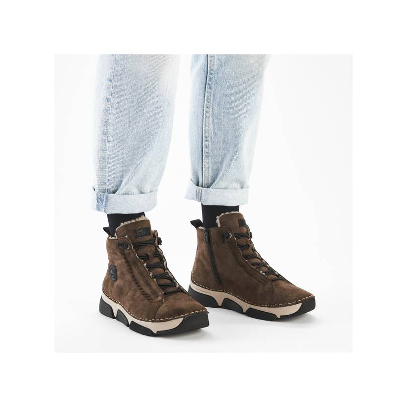 Rieker Artikelnummer 45912-25 Rieker Damen Schnürstiefel Zimtbraun